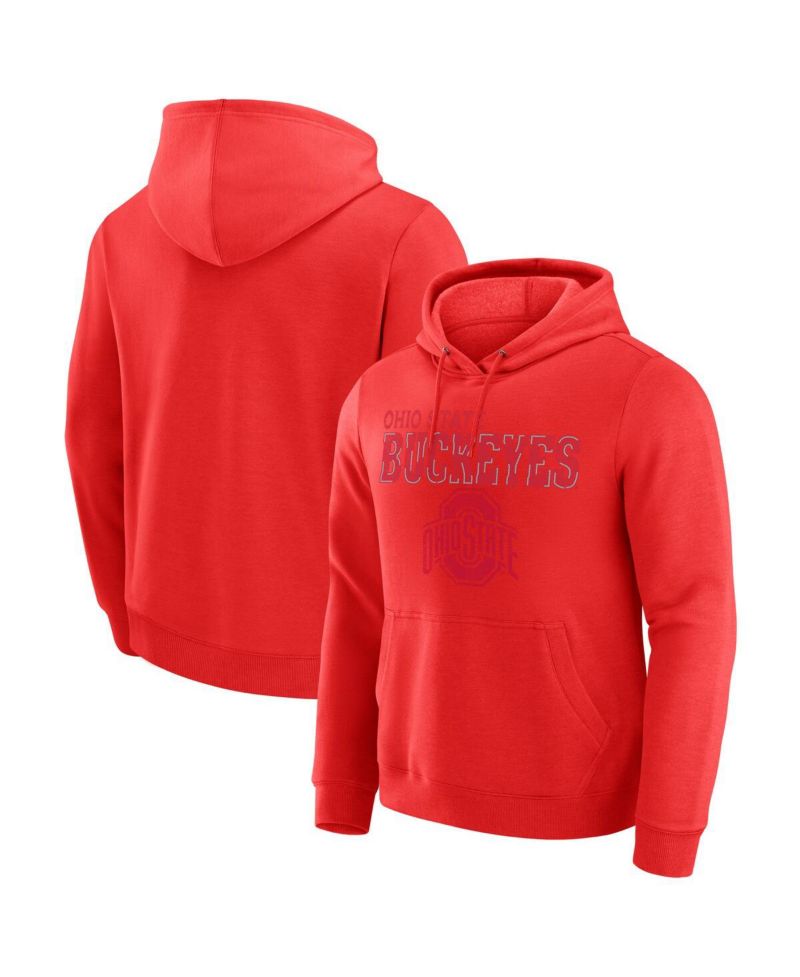 Darius Rucker Collection by Men's Scarlet Ohio State Buckeyes Faded Hoodie