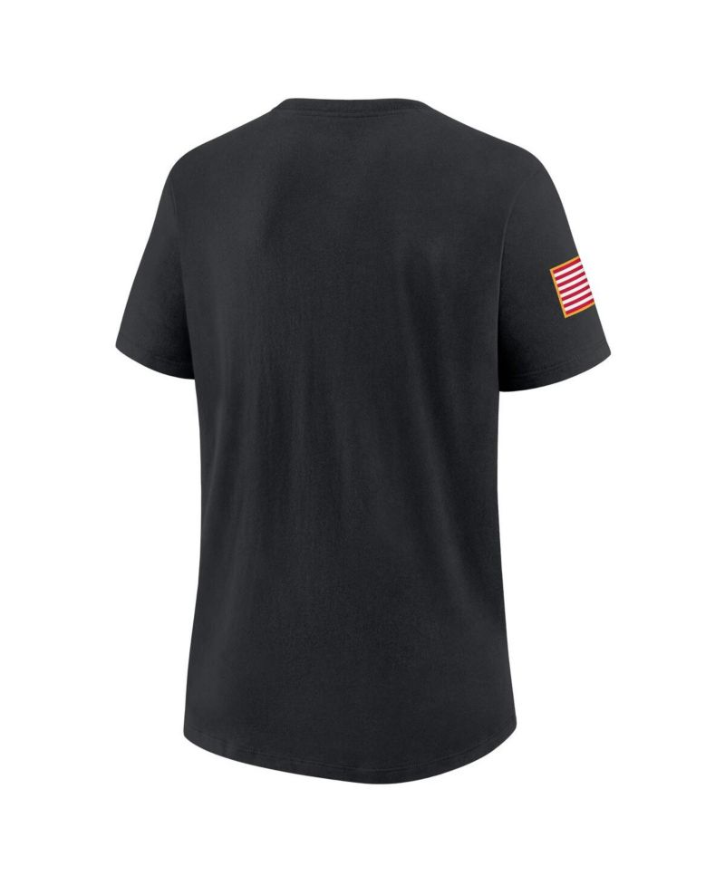 Women's Black Clemson Tigers 2025 Military Appreciation Dri-FIT T-Shirt
