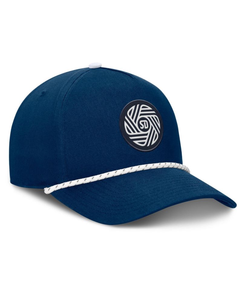 Men's Navy San Diego FC Two-Seam Rope A-Frame Adjustable Hat