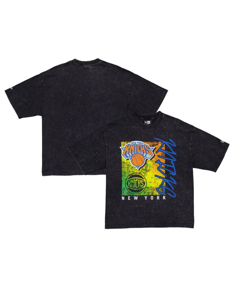 Men's Black New York Knicks Sport Classics Enzyme Washed T-Shirt