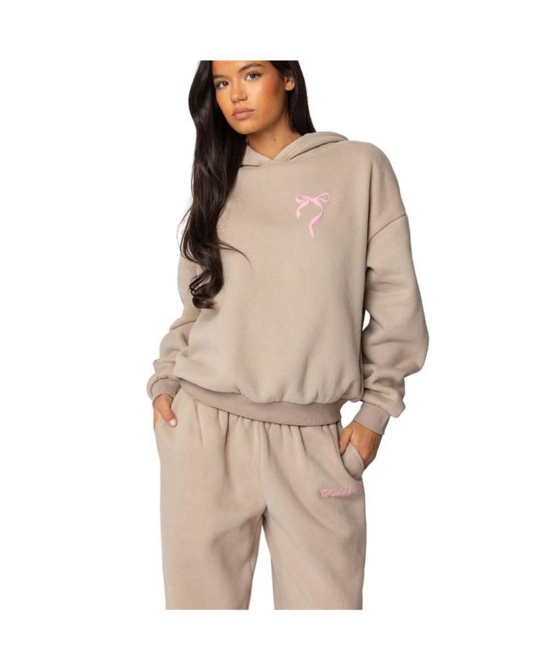 Womens Sasha Bow Detail Hoodie