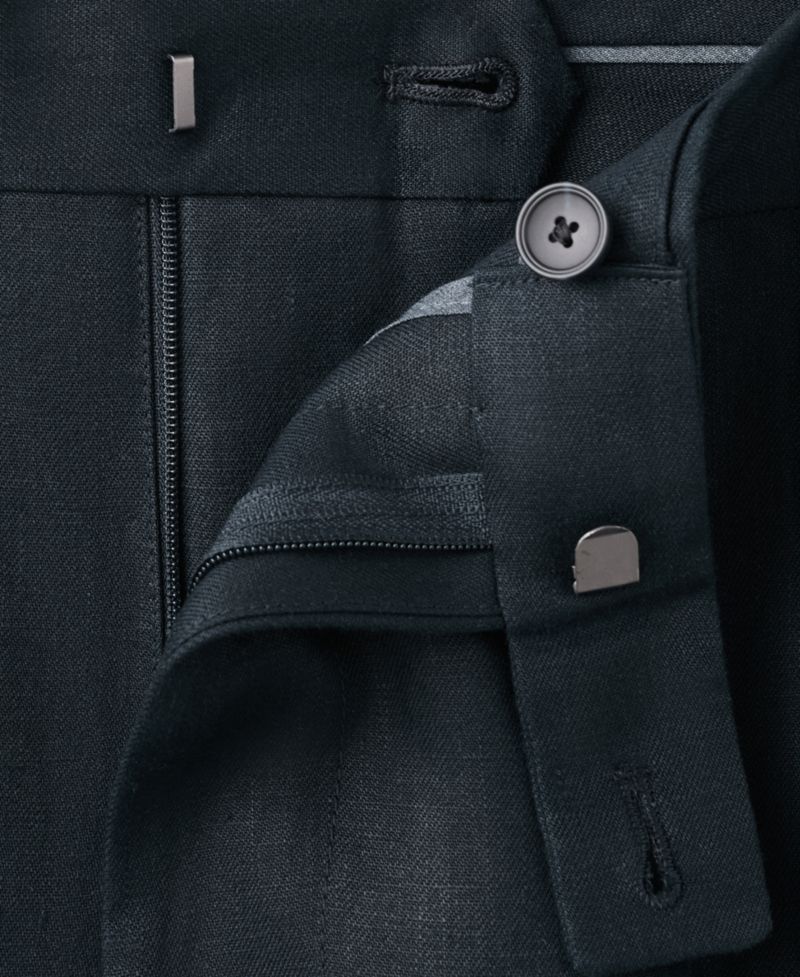 Men's Adjustable Bands Linen Suit Pants