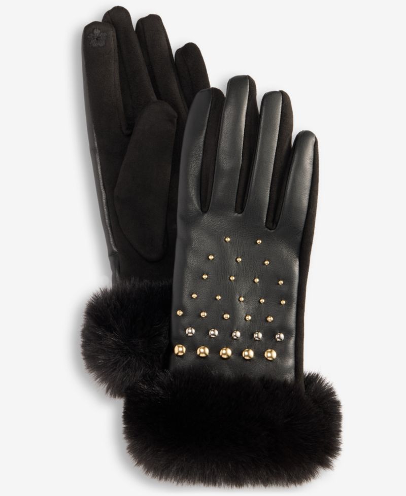 Women's Cut and Sew Studded Gloves