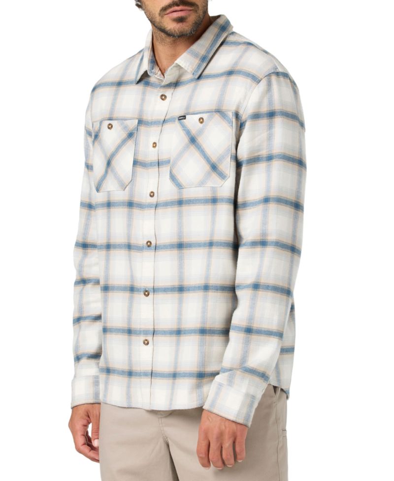 Men's Coastline Flannel Long-Sleeve Button-Up Shirt