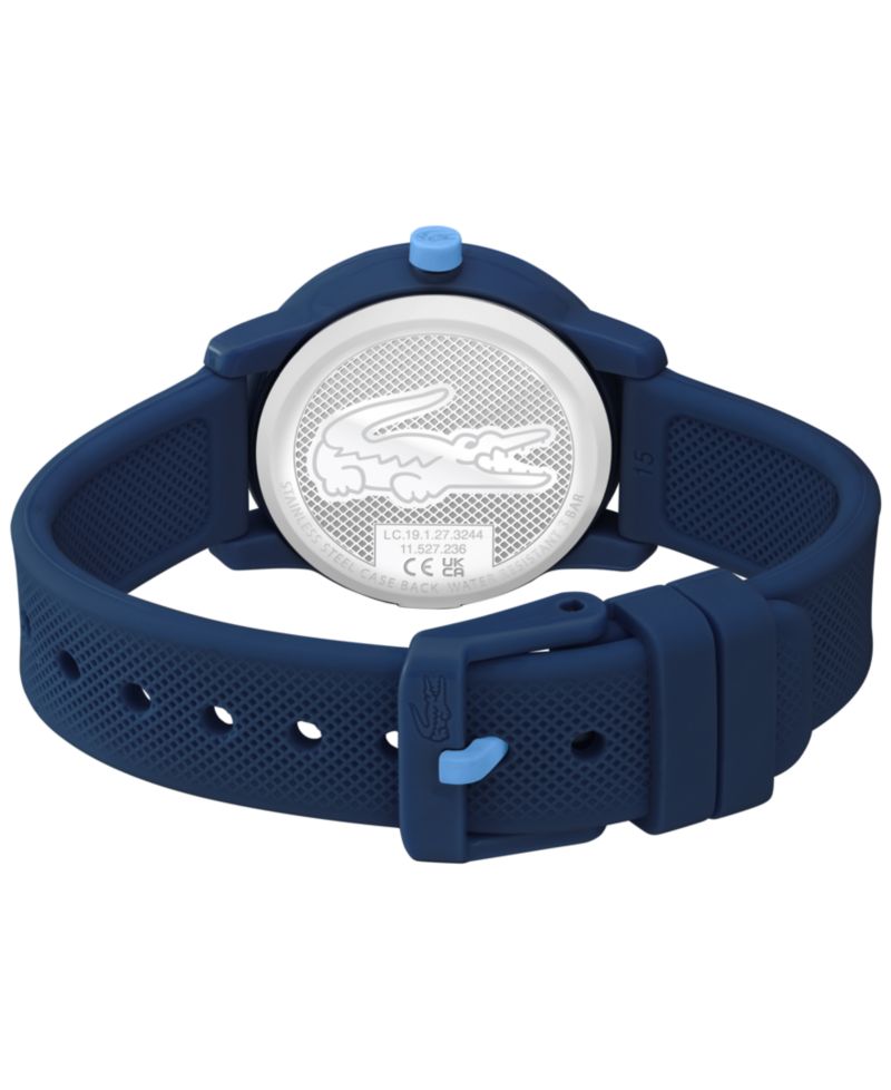 Kids L.12.12 Light Navy Silicone Strap Watch 32mm