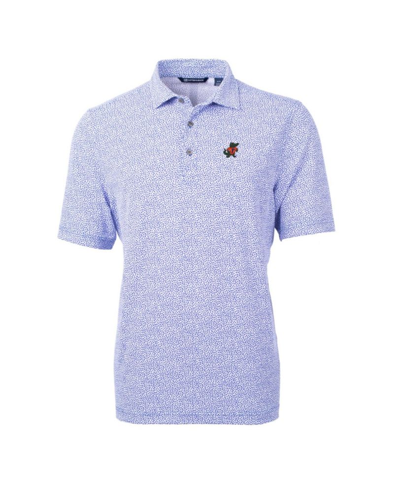 Cutter Buck Men's Royal Florida Gators Virtue Eco Pique Botanical Polo Shirt