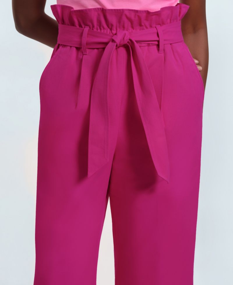 Women's Wide-Leg Clinched Waist Pants