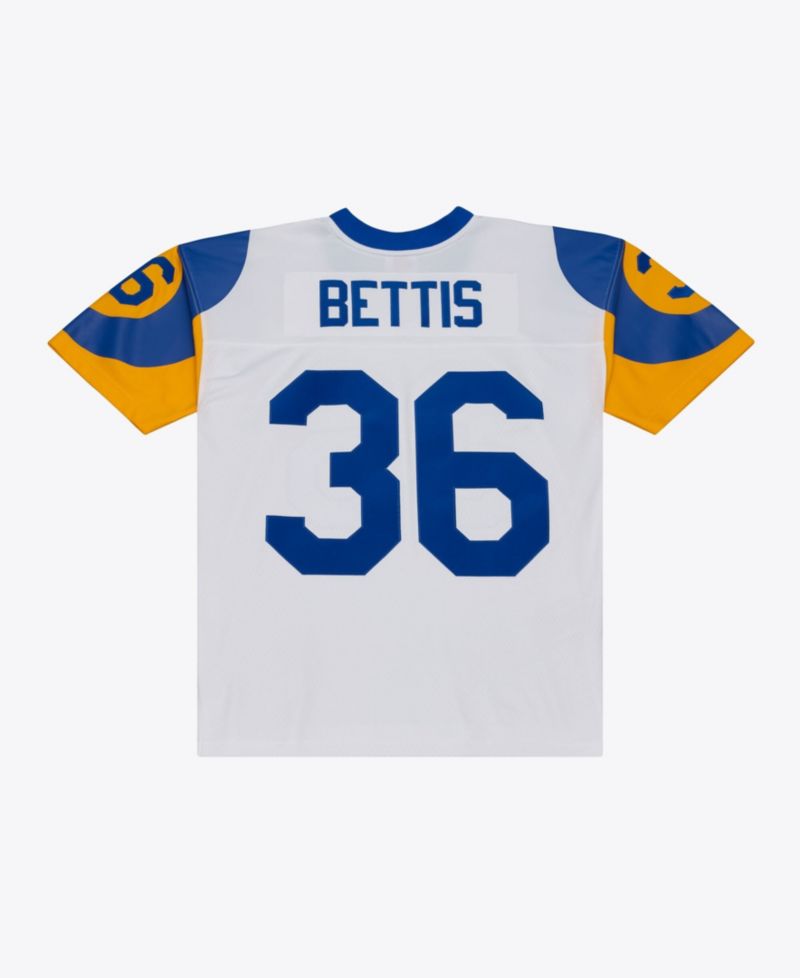 Men's Jerome Bettis White Los Angeles Rams Retired Legacy Replica Player Jersey