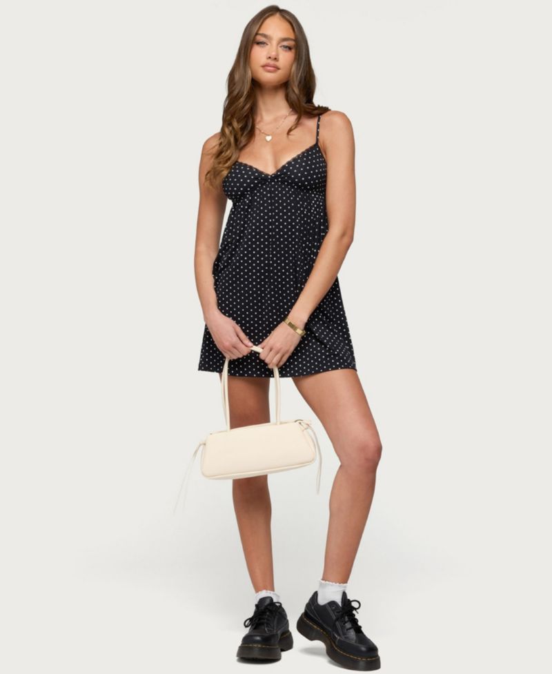 Women's Reigna Lacey Polka Dot Mini Dress