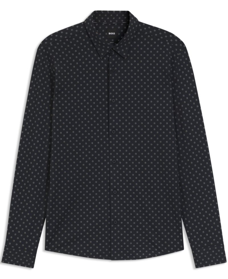 Men's Performance-Stretch Slim-Fit Dress Shirt