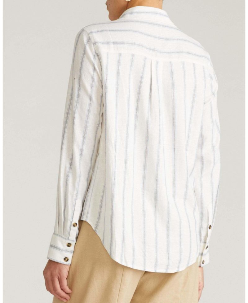 Plus Size Elbe Stretch Linen Shirt