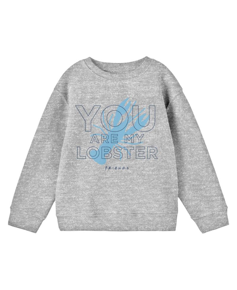 Boys TV Show You're My Lobster Youth Athletic Heather Long Sleeve Shirt