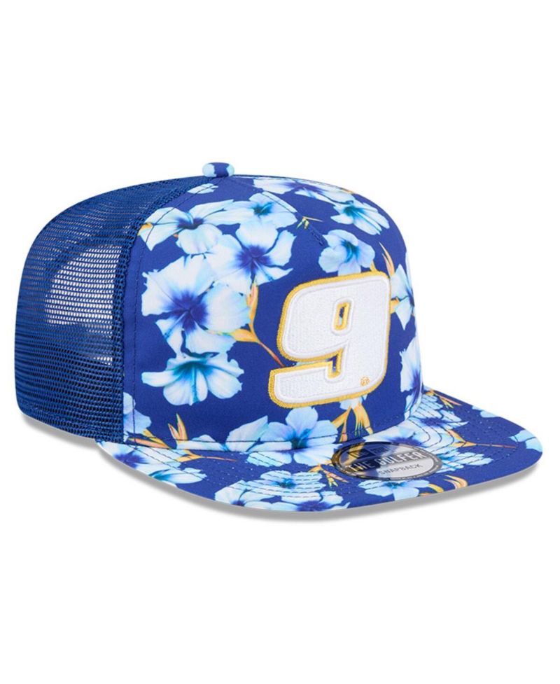 Men's Blue Chase Elliott Adventure Pattern Golfer Adjustable Hat