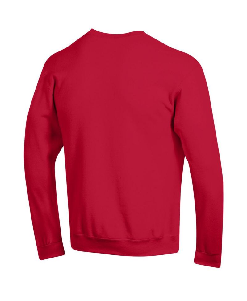 Men's Red Cornell Big Red Basic Arch Fleece Pullover Sweatshirt