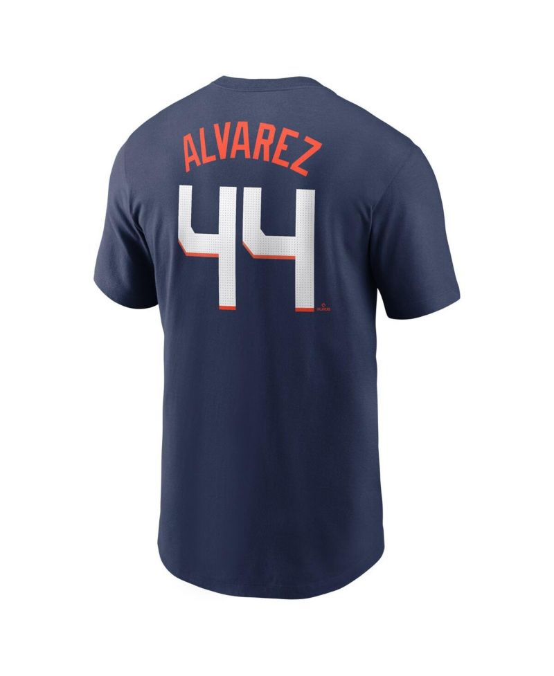 Men's Yordan Alvarez Navy Houston Astros 2025 City Connect Fuse Name & Number T-Shirt