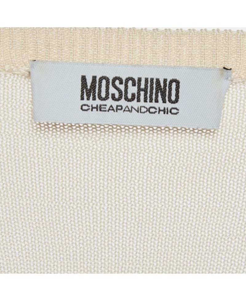 Women's Cheap And Chic Cream Knit Floral Applique Detail Cardigan
