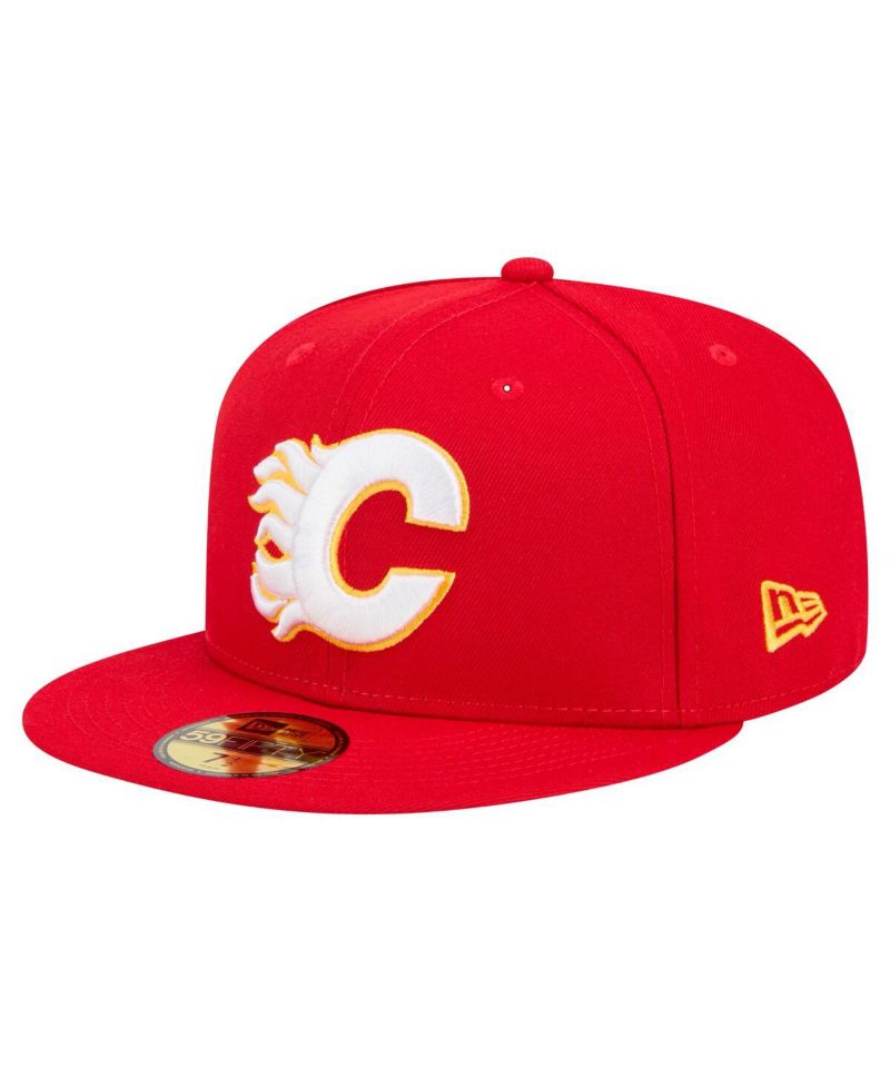 Men's Red Calgary Flames Core 59FIFTY Fitted Hat
