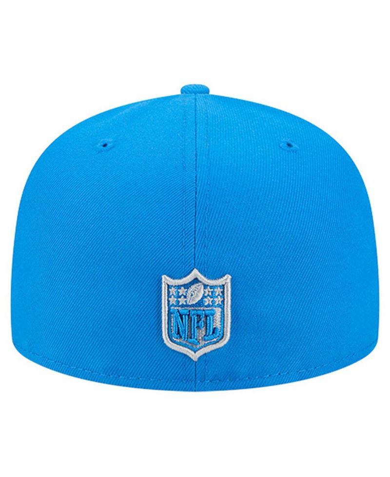 Men's Blue Detroit Lions Group Chat 59FIFTY Fitted Hat