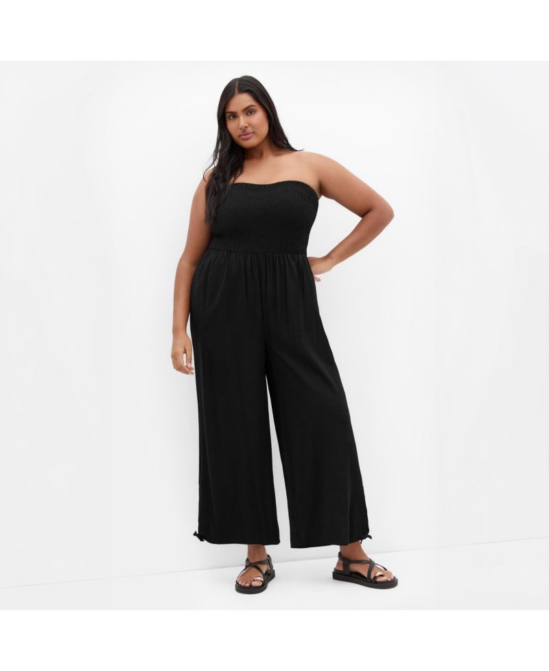 Plus Size Ally Strapless Jumpsuit