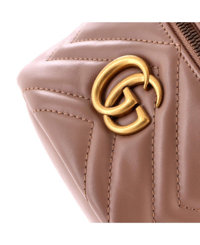 Mini GG Marmont Vanity Backpack Matelasse Leather