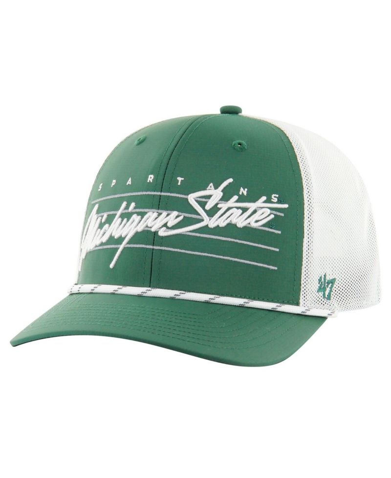 Men's Green Michigan State Spartans Downburst Trucker Adjustable Hat