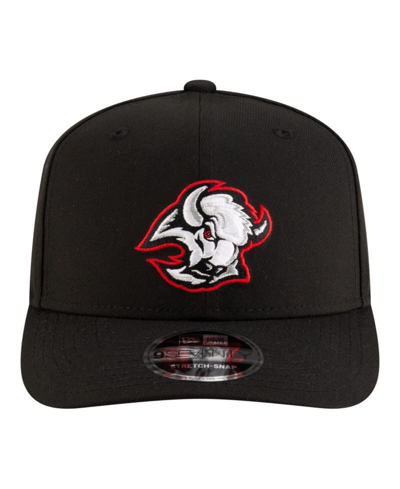 Men's Black Buffalo Sabres 9SEVENTY Stretch-Snap Adjustable Hat