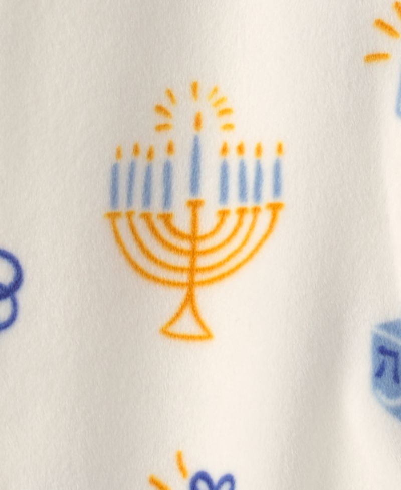 Boys' and Girls' Hanukkah 2-Way Zip Footed Sleep & Play Pajamas