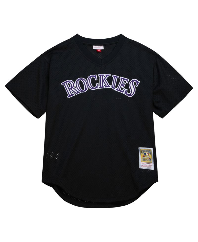 Men's Todd Helton Black Colorado Rockies Authentic Batting Practice Jersey