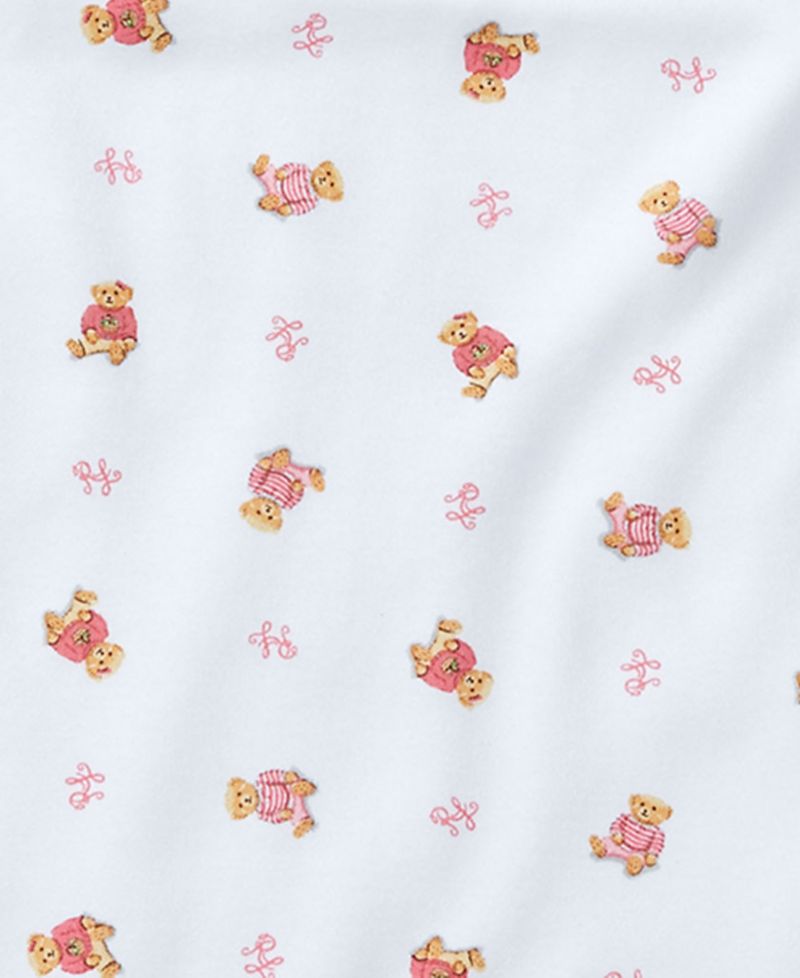 Baby Girls Polo Bear Cotton 3-Piece Gift Set