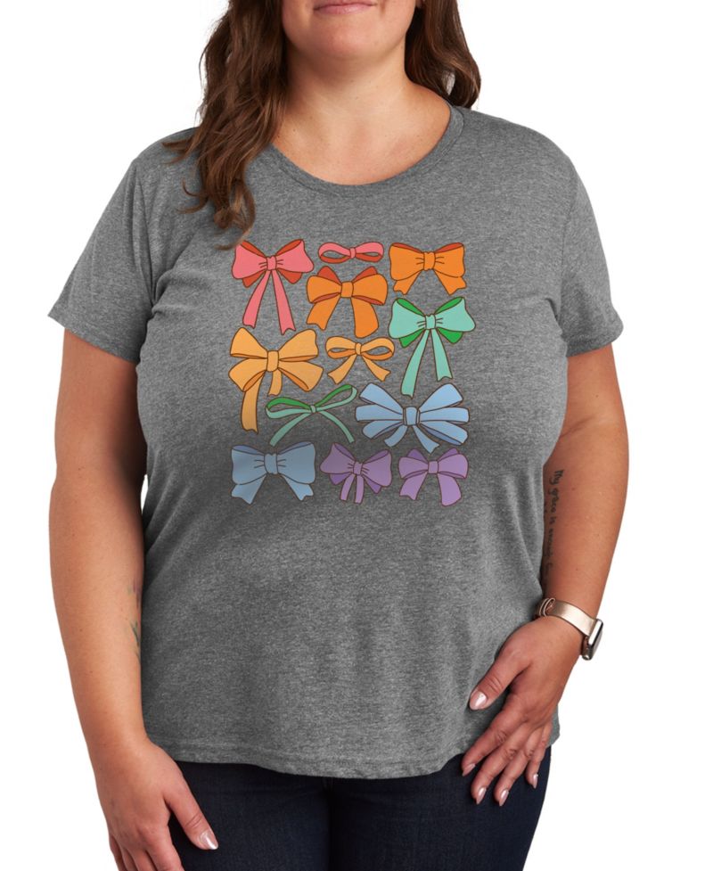 Plus Size Instant Message Pride Coquette Bows Short-Sleeve Graphic T-Shirt
