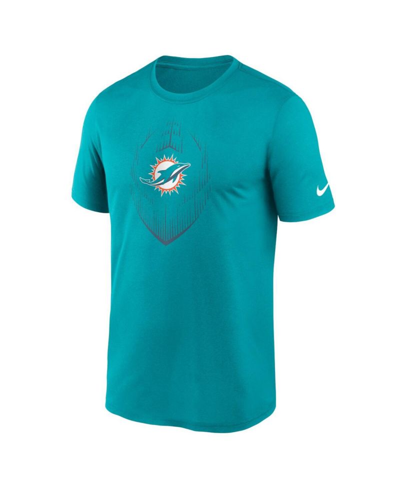 Men's Aqua Miami Dolphins Primetime Legend Icon Performance T-Shirt