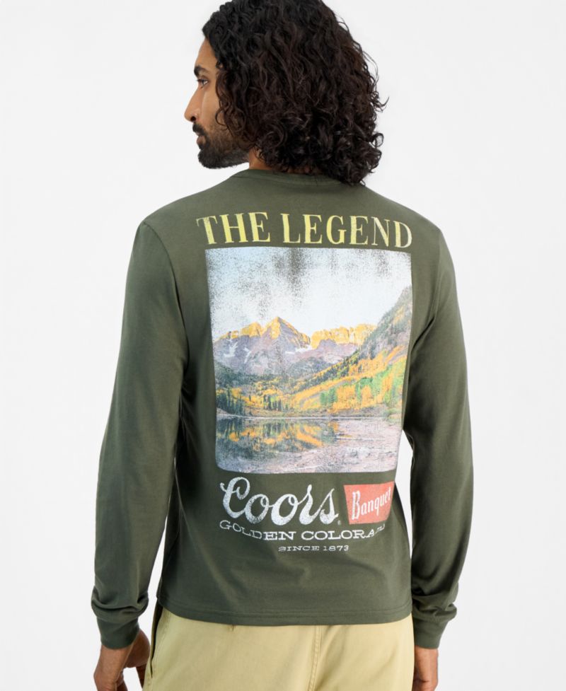 Men's Long-Sleeve Coors Scenic Cotton T-Shirt