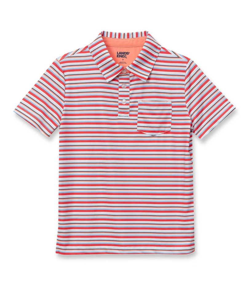 Little And Big Boys Short Sleeve Adventure Performance Polo Shirts