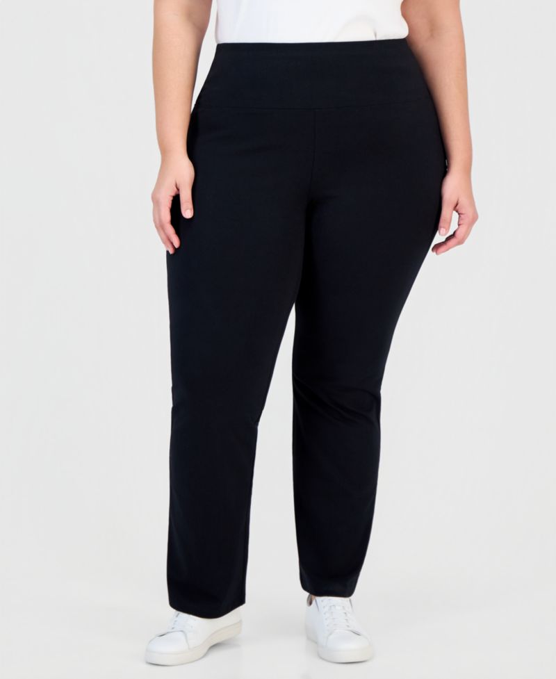 Plus Size High-Rise Bootcut Leggings
