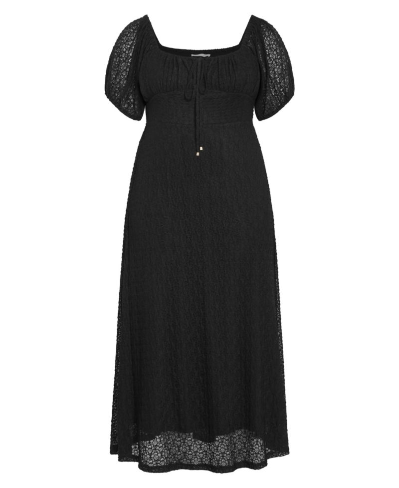 Women's Lani Lace Short Sleeve Midi Dress