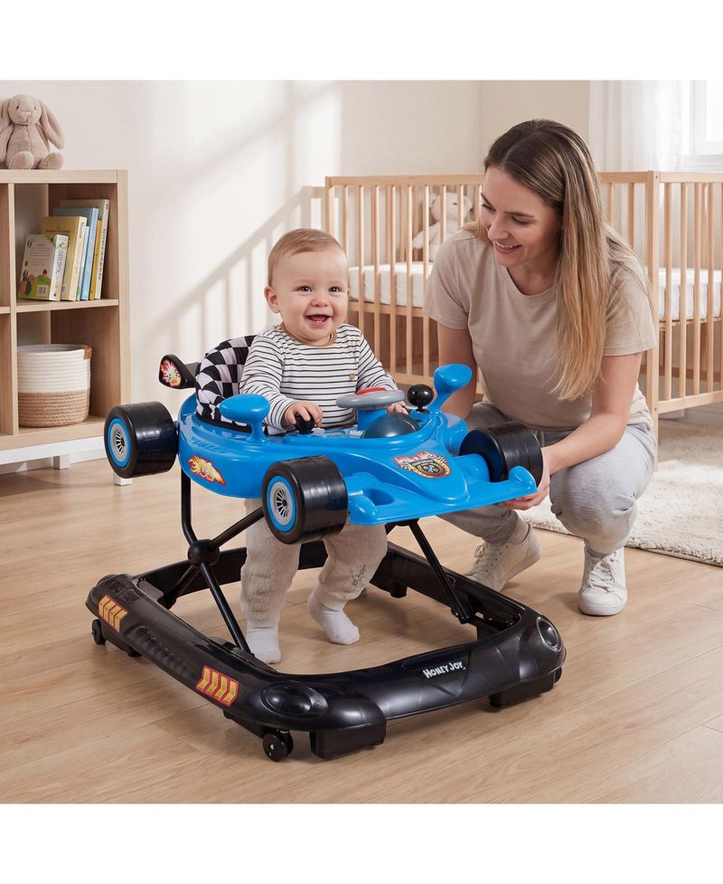 4-in-1 Foldable Baby Walker, Adjustable-Height, 4-Mode