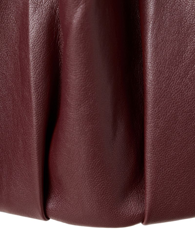 Women's Faux Leather Funnel Neck Jacket