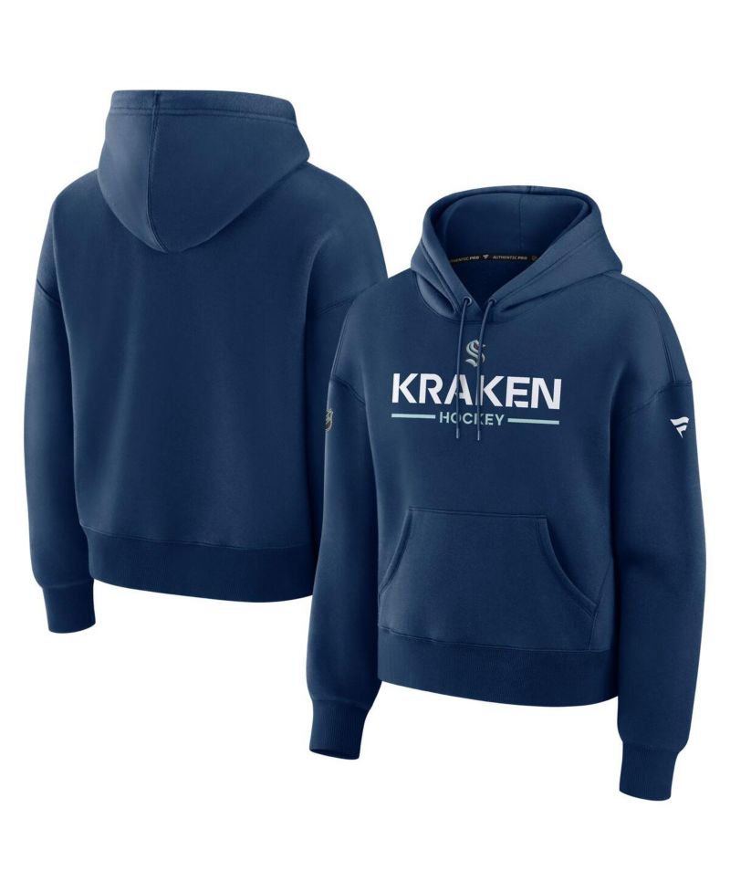 Women's Deep Sea Blue Seattle Kraken Authentic Pro Primary Pullover Hoodie