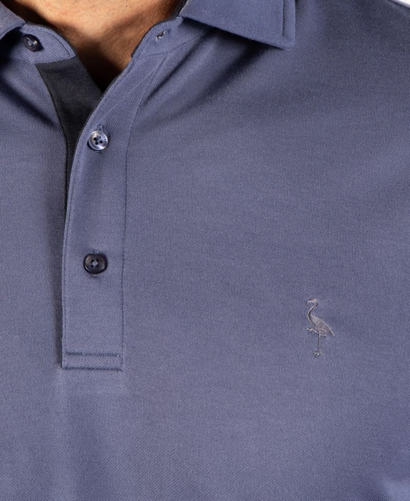 Men's Classic Modal-Blend Short-Sleeve Solid Polo Shirt