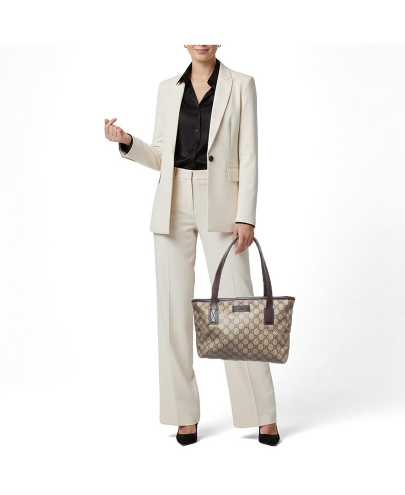 Bamboo Shopper Leather Tote