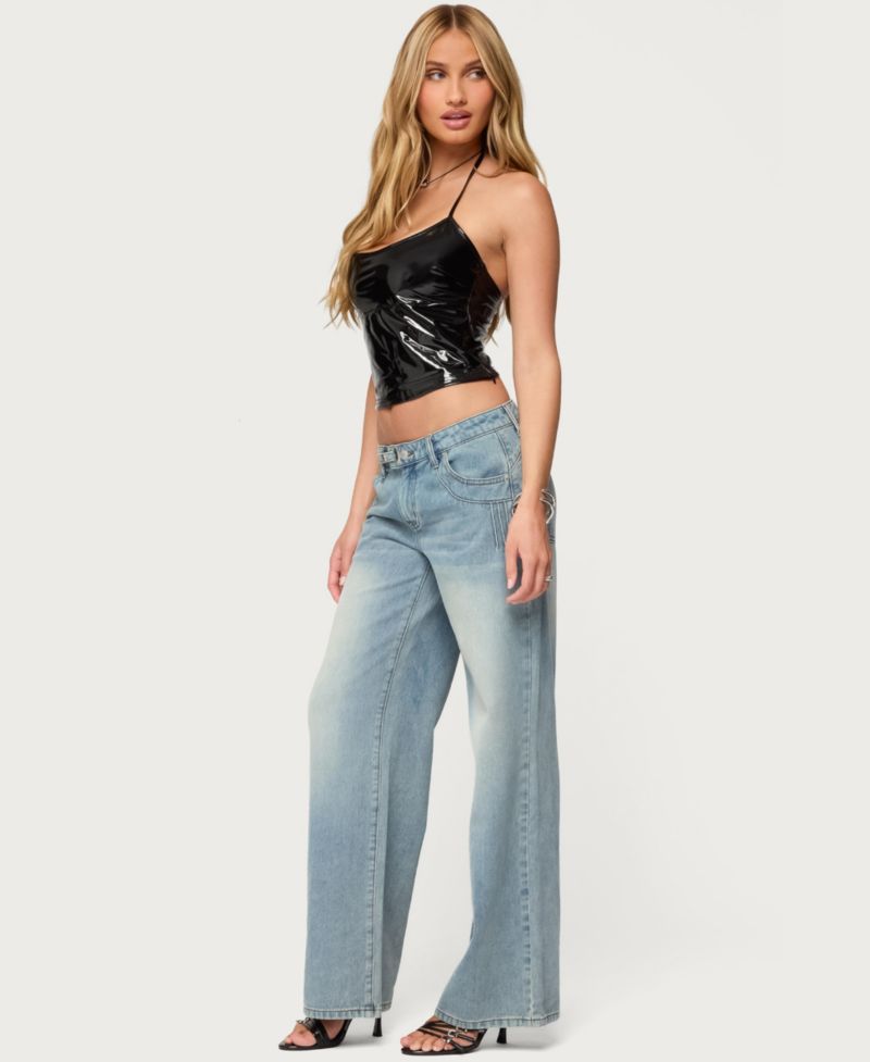 Women's Vikki Vinyl Halter Top