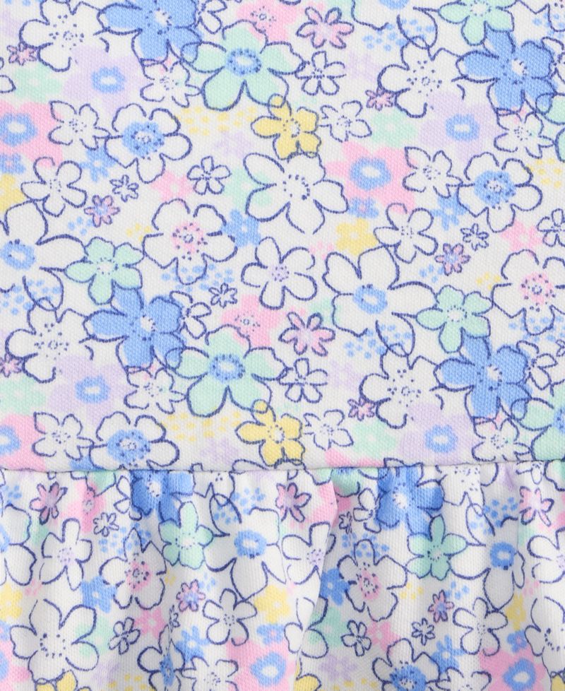 Baby Girls' 3M-24M Mix and Match Floral-Print Peplum T-Shirt