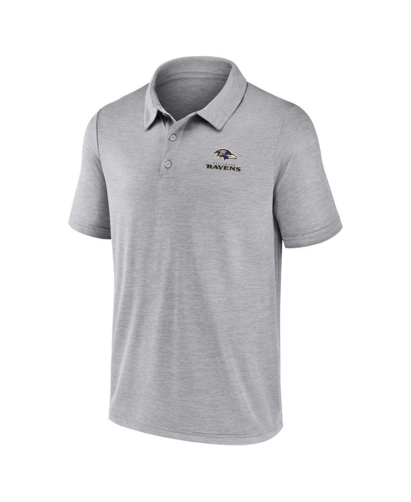 Men's Gray Baltimore Ravens Making Waves Polo Shirt