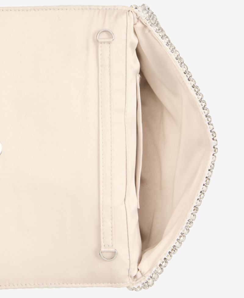 Prudence Imitation Pearl Diamond Clutch