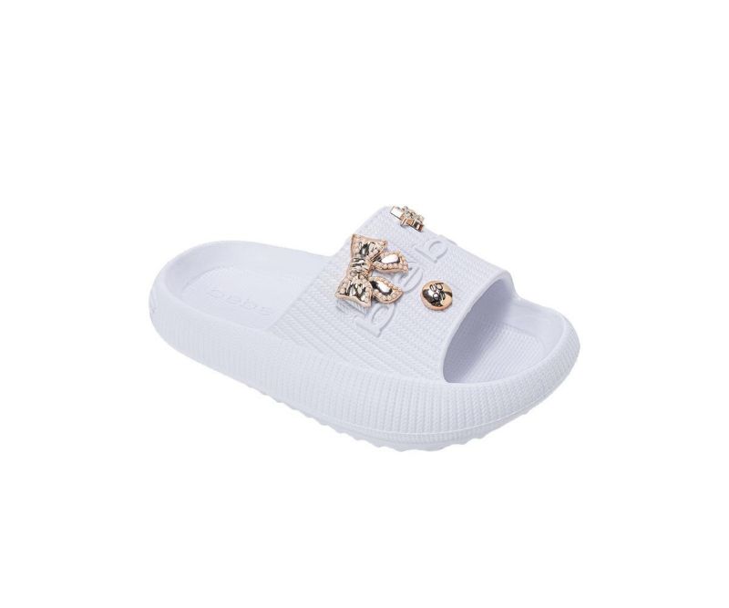 Girls EVA Slide – Lightweight Comfy Slide Sandals with Metal Charms