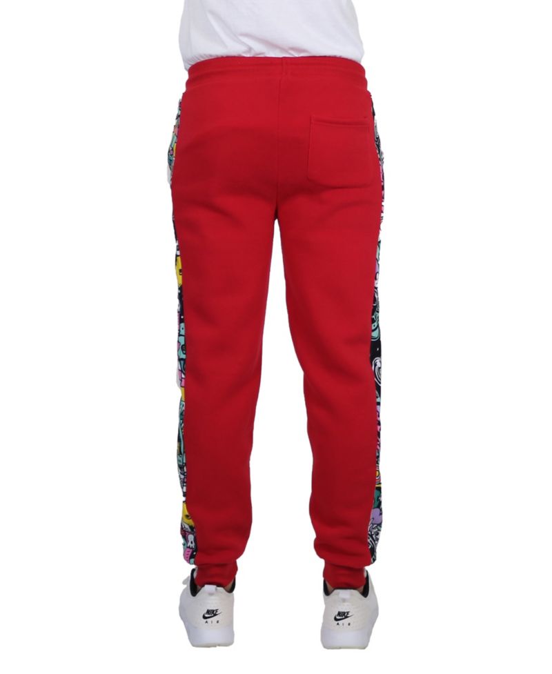 Men's Fleece-Lined Jogger Sweatpants with Contrast Trim Design