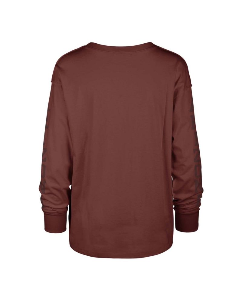 Women's Cardinal Distressed Arizona Cardinals Tom Cat Long Sleeve T-shirt