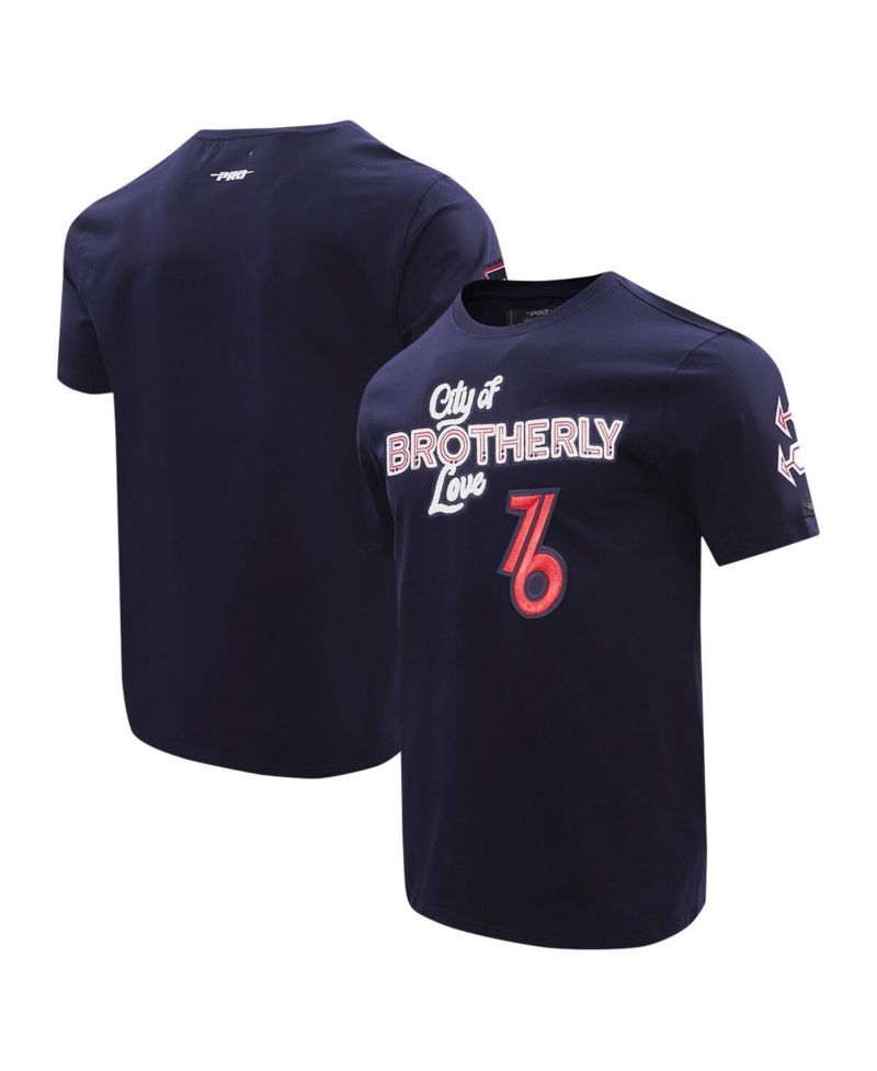 Men's Navy Philadelphia 76ers 2023 City Edition T-shirt