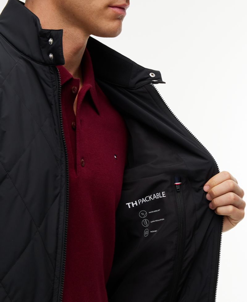 Men's Packable Quilted Harrington Jacket