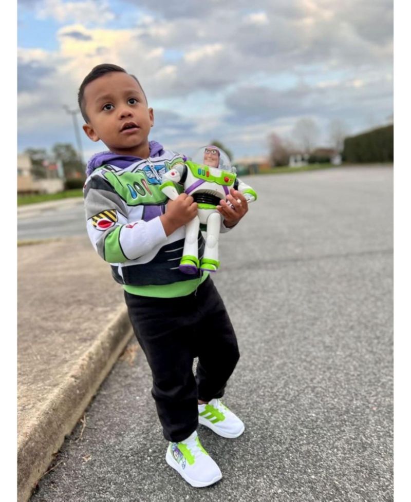 Boy's (6-12) Buzz Lightyear Cosplay Fleece Zip-Up Hoodie